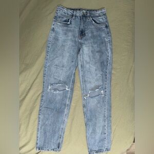 Wild Fable Light Blue Distressed Capri Skinny Jeans